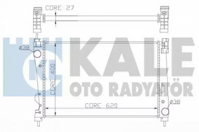 KALE OTO RADYATOR 368600 -  Радиатор, охлаждение двигателя